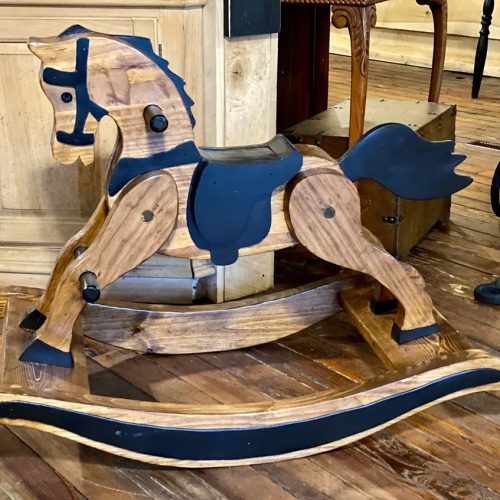 FINISHED WOODEN ROCKING HORSE $450